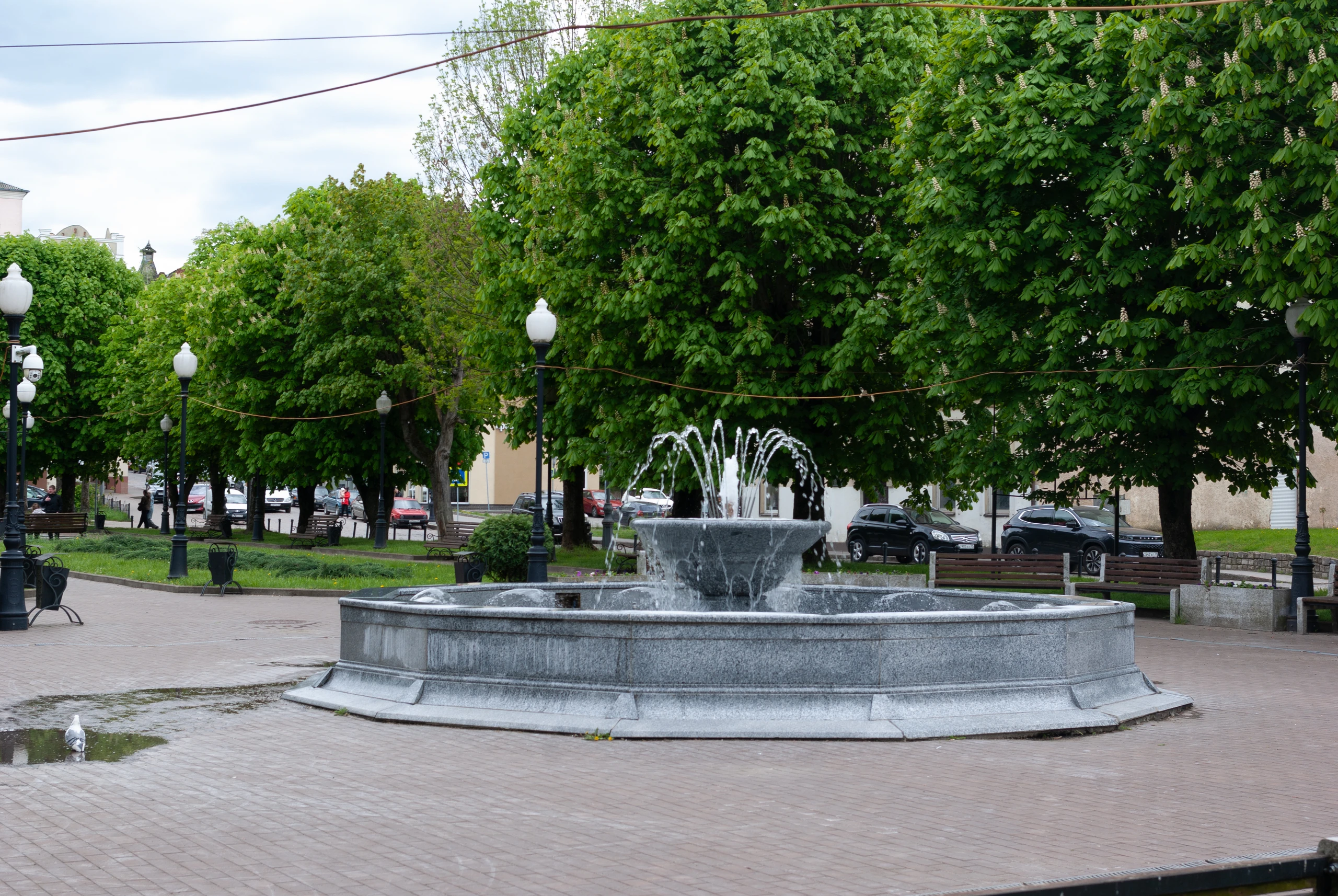 Фонтан в центре Черняховска. Artyom Svetlov. CC BY 4.0